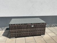 Polyrattan Beistelltisch Tisch mit Glas - 80x45x34cm - grau Kr. Altötting - Haiming Vorschau