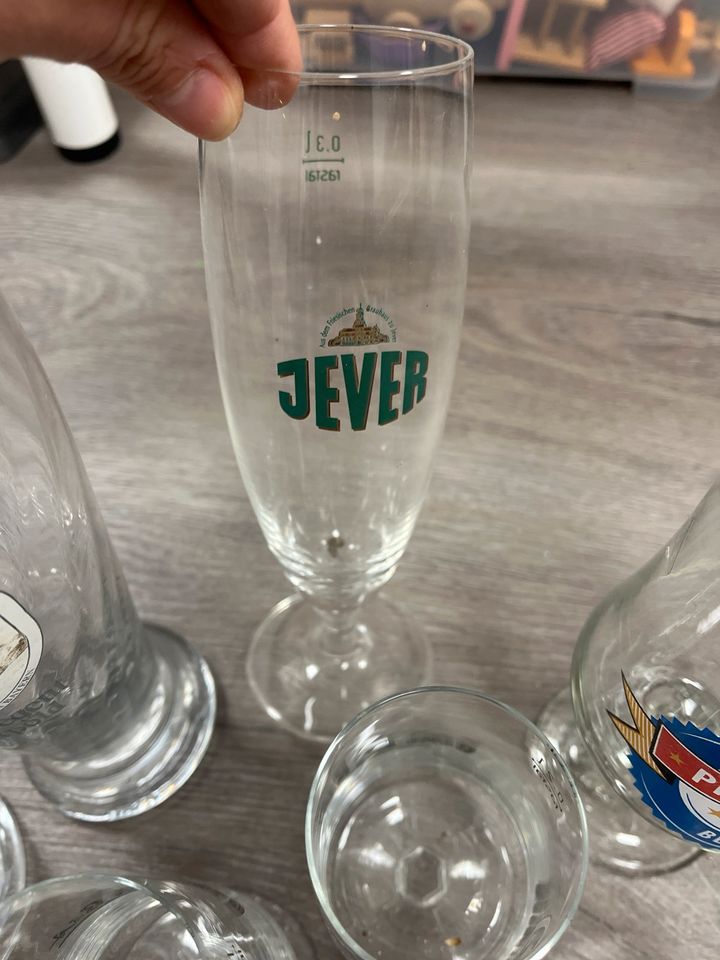Biergläser, Fiege, Bitburger, Warsteiner, Jever in Bochum