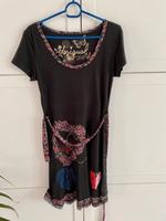 Damen Kleid Desigual Schwarz Bunt Blumen Gold Gr. M A-Linie Hessen - Gründau Vorschau
