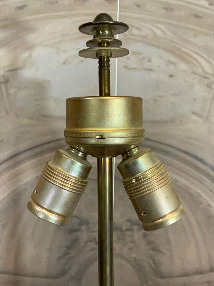 VINTAGE STEHLAMPE AUS MESSINGGUSS MASSIV MAXIMALE HÖHE 172cm - Versand möglich 59 Euro - Wir sind für Sie da lokal in 86830 Schwabmünchen oder online ARTHOME24 in Schwabmünchen