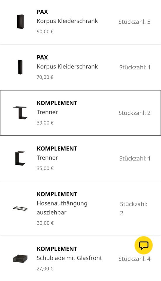 PAX Kleiderschrank dunkelbraun IKEA in Fürth