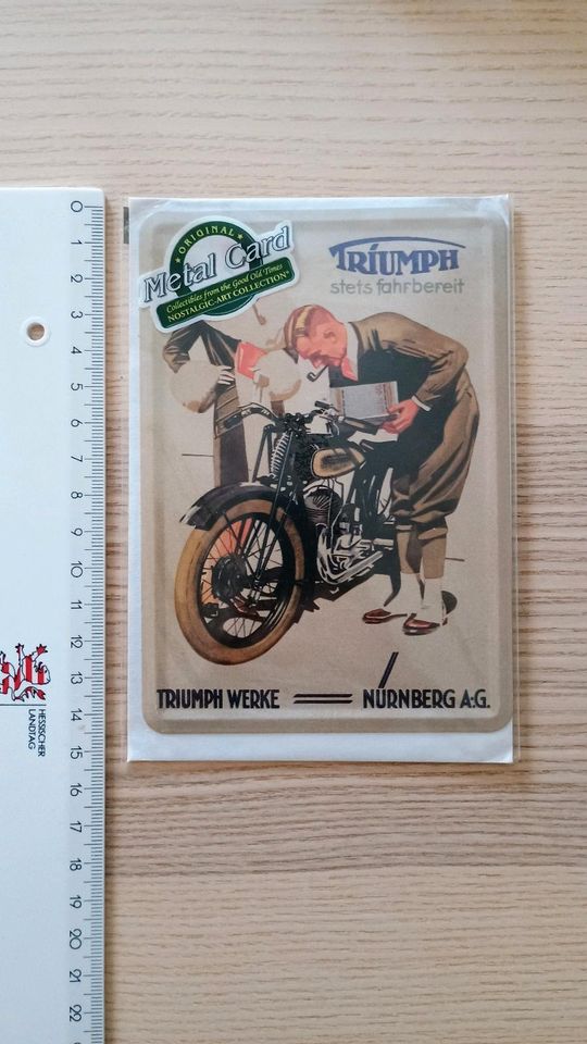 2x Postkarte Metall Triumph Nürnberg in Oestrich-Winkel
