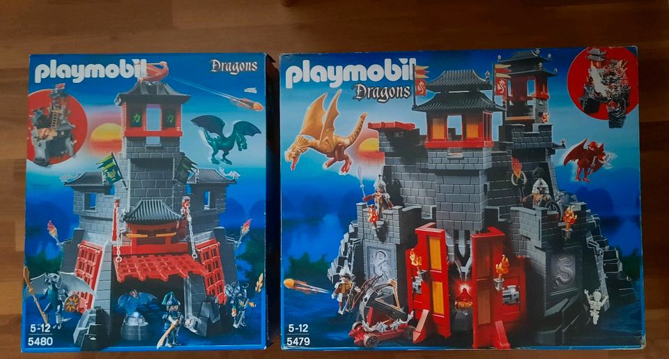 Playmobil dragons 5479 und 5480 Burg, Ritterburg in OVP komplett in Ammerbuch