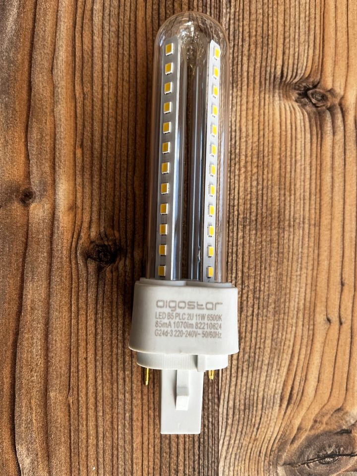 2 × LED kalkweiß 11W PLC G24 Leuchtmittel Aigostar in Hausach