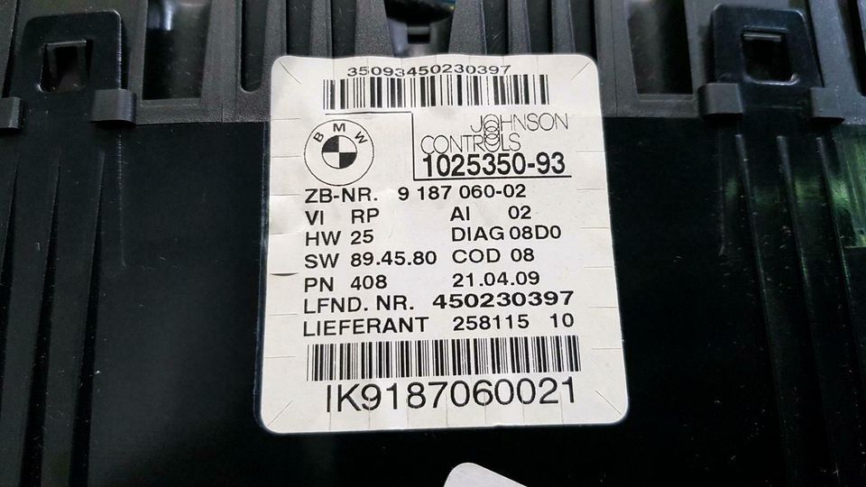 BMW E90 E91 320 Diesel 6-G Schaltgetriebe Kombiinstrument Tacho in Hamburg
