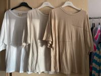 Sale Musselin Tunika Bluse T-Shirt Gr 46 beige weiß camel Baden-Württemberg - Engen Vorschau