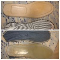 Espadrilles Gr. 41 - blau oder blau / weiß gestreift Nordrhein-Westfalen - Velbert Vorschau