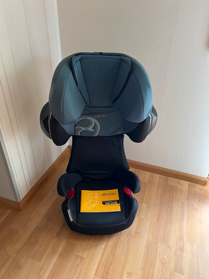 Kindersitz, Cybex Solution X2 fix, mit Isofix, blau, Autositz in Ebsdorfergrund