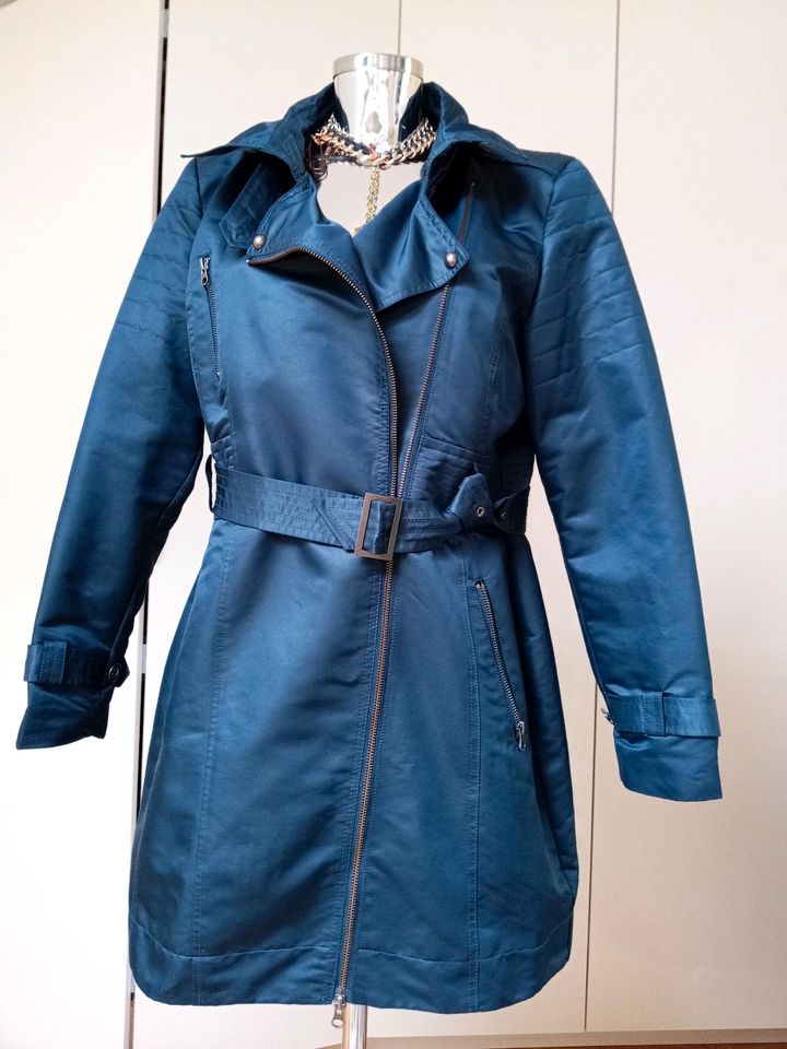 Mantel Trenchcoat dunkelblaupetrol Neu Gr 42/44 in Regensburg