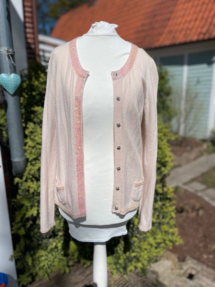 Wie neu Rena Marx Kaschmir Strickjacke Cardigan S/M 36/38 in Salzhausen