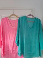 Blusenshirt Tredy Gr.2  neonpink + ozeangreen Nordrhein-Westfalen - Enger Vorschau