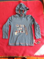 Sigikid Hoodie Kapuzenpulli 128 blau Hai Skateboard Berlin - Charlottenburg Vorschau