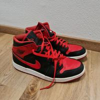 Nike Air Jordan 1 Mid Rot Schwarz 44,5 Bayern - Arnstorf Vorschau