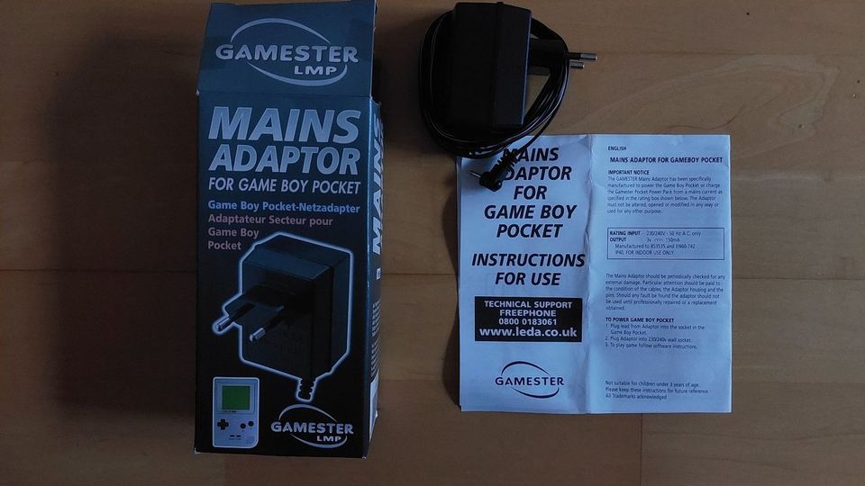 LMP Gamester Mains Adapter for Game Boy Pocket in Viechtach