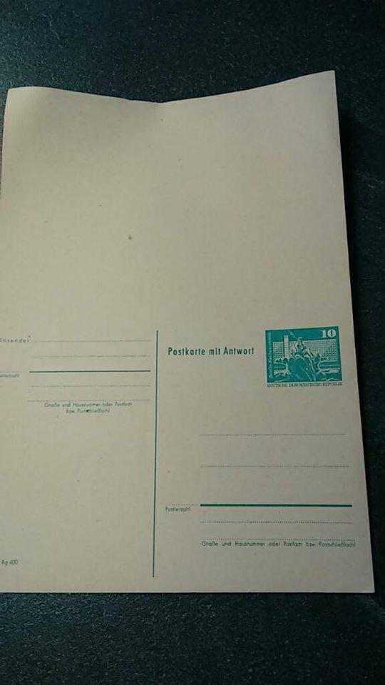 DDR Postkarten und Postanweisung,DDR Dokumente in Samtens
