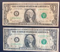 American Alte **Star ** Dollars 2 X 1 Dollars Scheine .1977-88 Rheinland-Pfalz - Mainz Vorschau