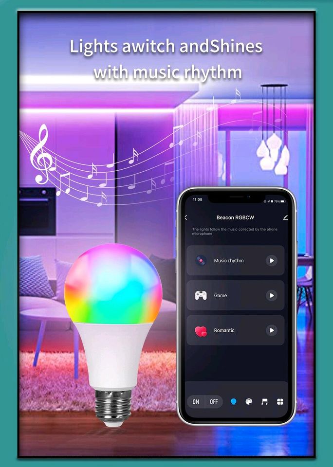 Smart LED Lampe Bluetooth wifi RGB in Dresden