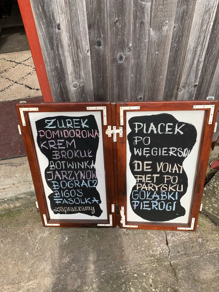 Restaurant Schild Essenstafel Tafel Speisekarte in Möhnesee