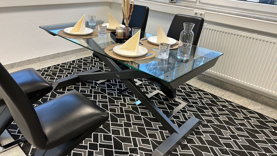 Esstisch Tisch Wohnzimmer Eiche Stahl Esszimmer in Castrop-Rauxel