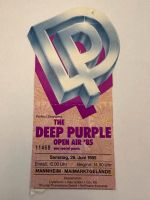 Eintrittskarte  DEEP PURPLE LIVE  1985 Niedersachsen - Georgsmarienhütte Vorschau