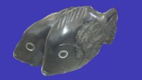 Sale! 2 Fische Afrika Shona Skulptur Stein 40cm lang W. Msonza Bayern - Günzburg Vorschau
