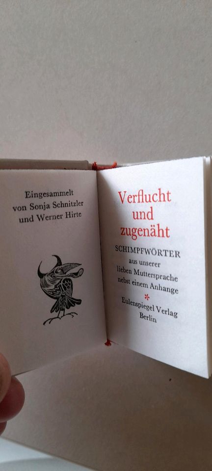 Mini-Buch "Verflixt und zugenäht"/Eulenspiegel Verlag Berlin! Neu in Worbis