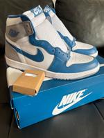 Nike Jordan 1 high og true blue EU45 Hessen - Solms Vorschau
