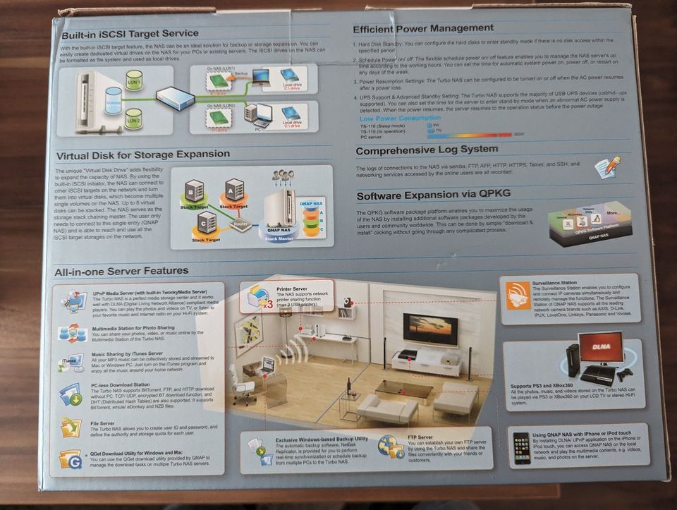 QNAP TS-110 Turbo NAS Server mit 2TB Festplatte in Quakenbrück