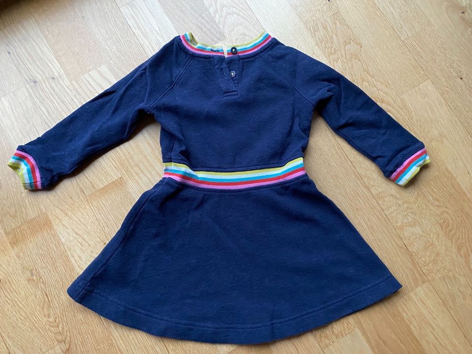 Sweatkleid MiniBoden Dunkelblau mit bunten Bündchen in Mülheim (Ruhr)