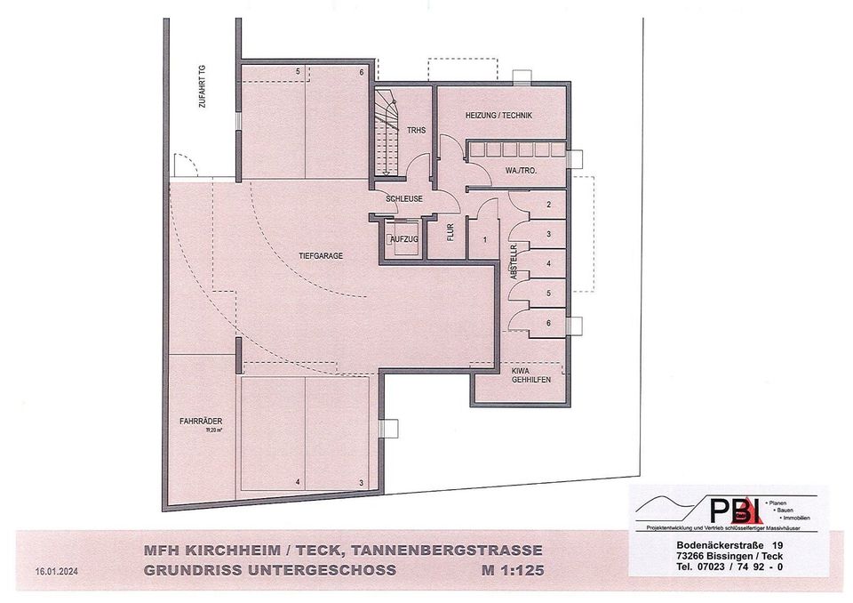 3,5 Zimmer, Eigentumswohnung im OG mit Aufzug im 6-FH Kirchheim unter Teck, Tannenbergstraße in Kirchheim unter Teck