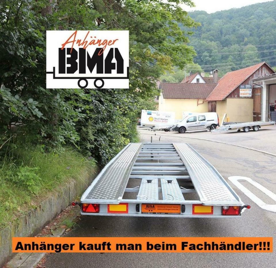 Autotransportanhänger BMA Carplattform DUO 8,5mx2,15m 3500kg TRI in Mühlhausen im Täle