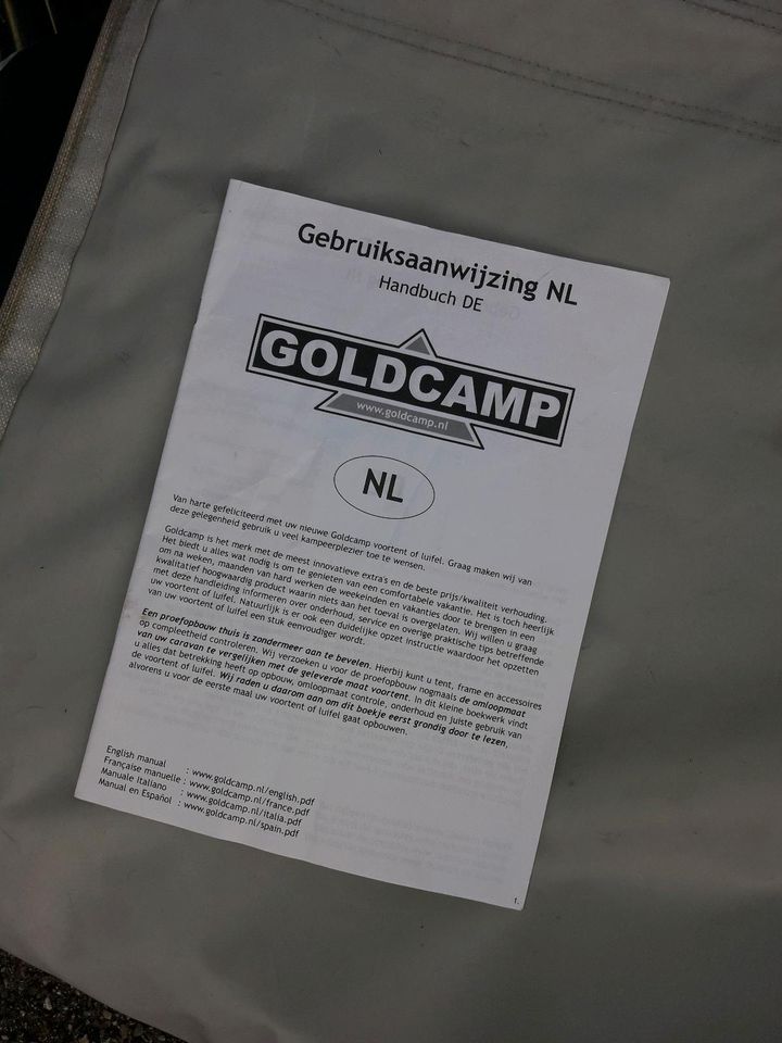 Goldcamp Vorzelt für Bürstner Ventana 455 und mehr Wohnwagen in Bad Rippoldsau-Schapbach