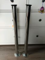 NEU! 2 Tischbeine Füße Bauen verchromt 73 cm hoch Sachsen - Klipphausen Vorschau