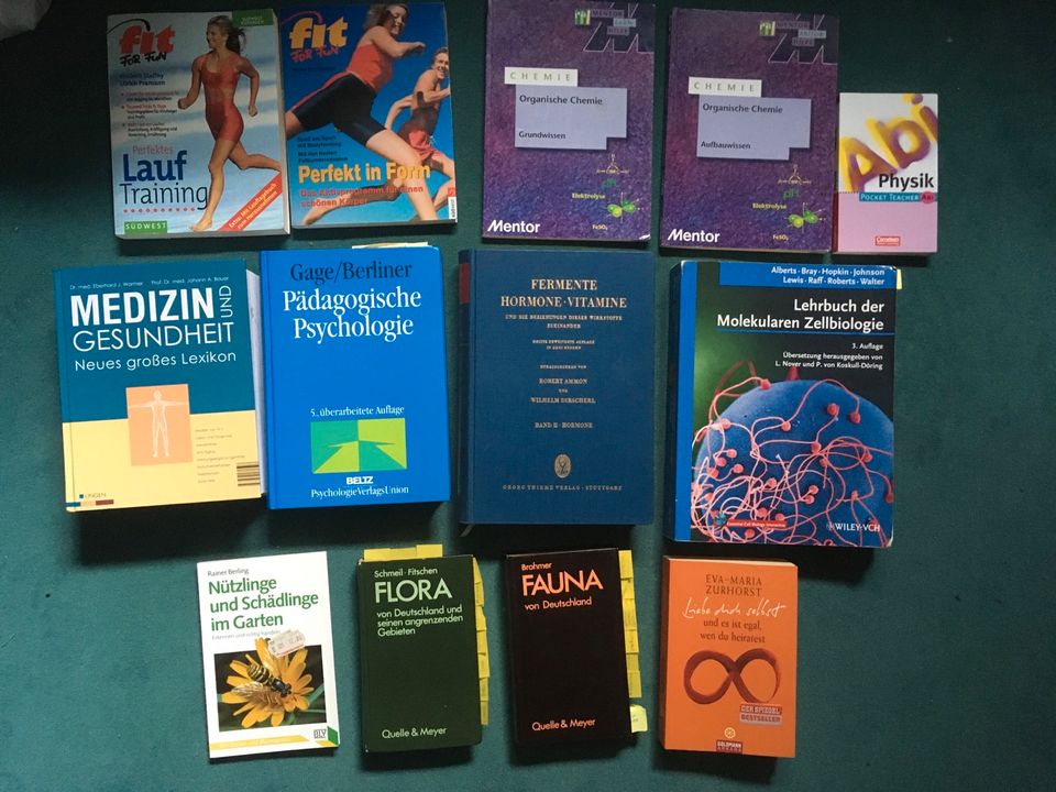 Fachbücher; Sport; Medizin; Flora; Fauna; Chemie; Schule; Uni; in Wesel