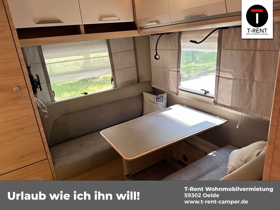 Wohnwagen Knaus Südwind 1.500 kg mieten Aktion 25.5.-15.6.24 ✅ in Oelde