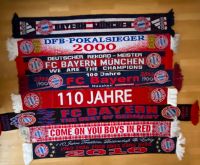 Diverse FC Bayern Schals Pokal München 110 Jahre Bayern - Augsburg Vorschau