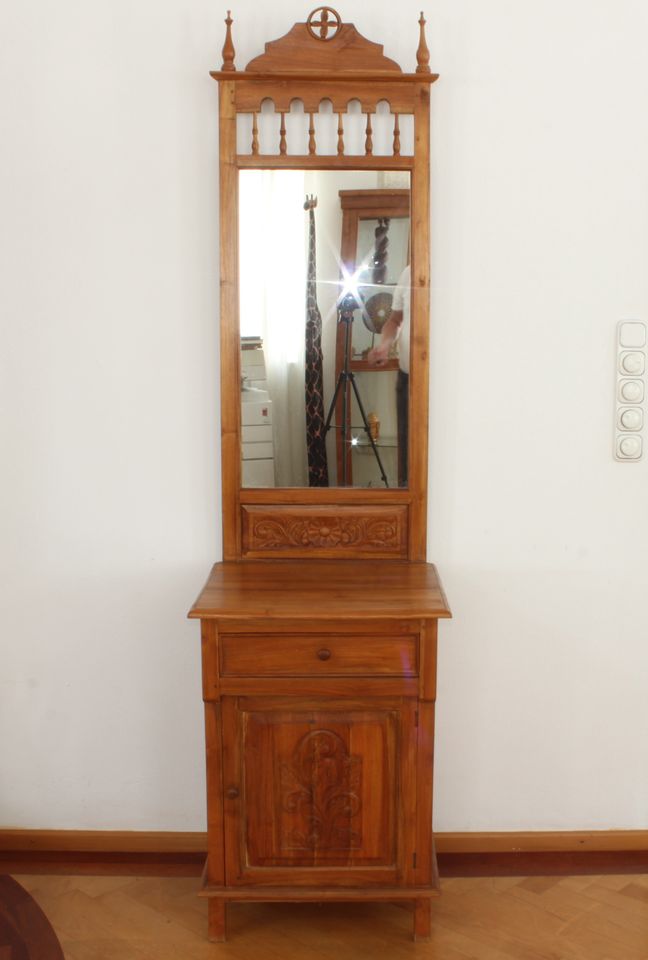 Vintage Sideboard Wandboard Spiegel Schminkboard Teakholz in Röhrnbach