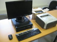 HP ProDesk XP PC Laserdrucker Monitor Homeoffice Schule Desktop Niedersachsen - Isenbüttel Vorschau