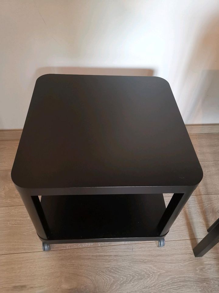 IKEA Tingby 50x50cm, Beistelltisch mit Rollen in Schwarz in Leipzig