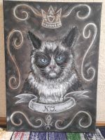 Gemälde Ölbild Moderne Kunst Malerei Katze GrumpyCat auf Leinwand Bayern - Fürth Vorschau