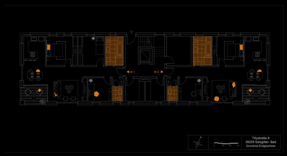 Wohnen im Zentrum - Neubau Eigentumswohnung mit Gartenteil in Salzgitter-Bad - 4 Zimmer - Erdgeschoss - Fahrstuhl - PKW Stellplatz/Garage - Barrierefrei - Offener Wohn-/Essbereich - Bodentiefe Fenster in Salzgitter