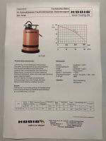 Schmutzwasserpumpe -Tauchmotorpumpe, flachsaugend Hüdig HC 75 SF Niedersachsen - Hermannsburg Vorschau