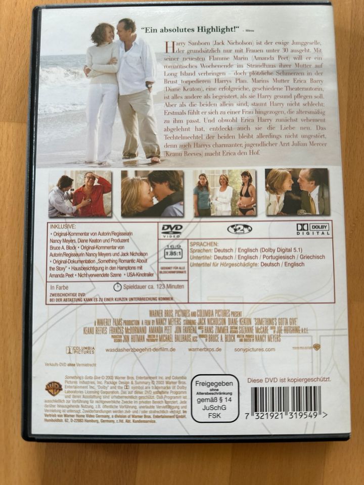 DVD Was das Herz begehrt mit Jack Nicholson Diane Keaton in Burgdorf