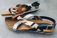 Damen Sandale Animal/Silber/Leder *NEU* Nordrhein-Westfalen - Wenden Vorschau