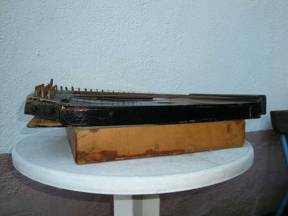 Alte Antike Zitter Concert Harfe-Zither in Cottbus