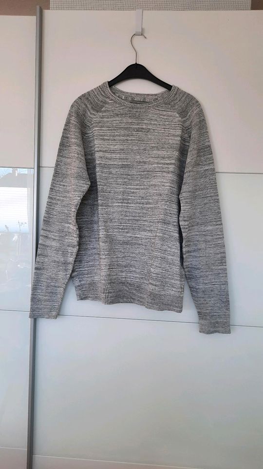 Herren Pullover XXL hell grau ➰️ leichter Sommer Baumwollmix in Eberdingen