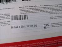 Windows 8 64bit DSP OEM DVD Baden-Württemberg - Reutlingen Vorschau