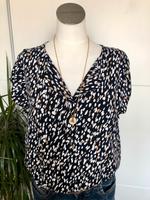 Wie neu: Edle Sommerbluse, Tom Tailor, Gr. 42, Nachtblau/creme Bayern - Eisingen Vorschau