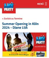 2x Karten Schiffsparty für Summer Opening Ahoi in Köln 11.05.2024 Düsseldorf - Benrath Vorschau