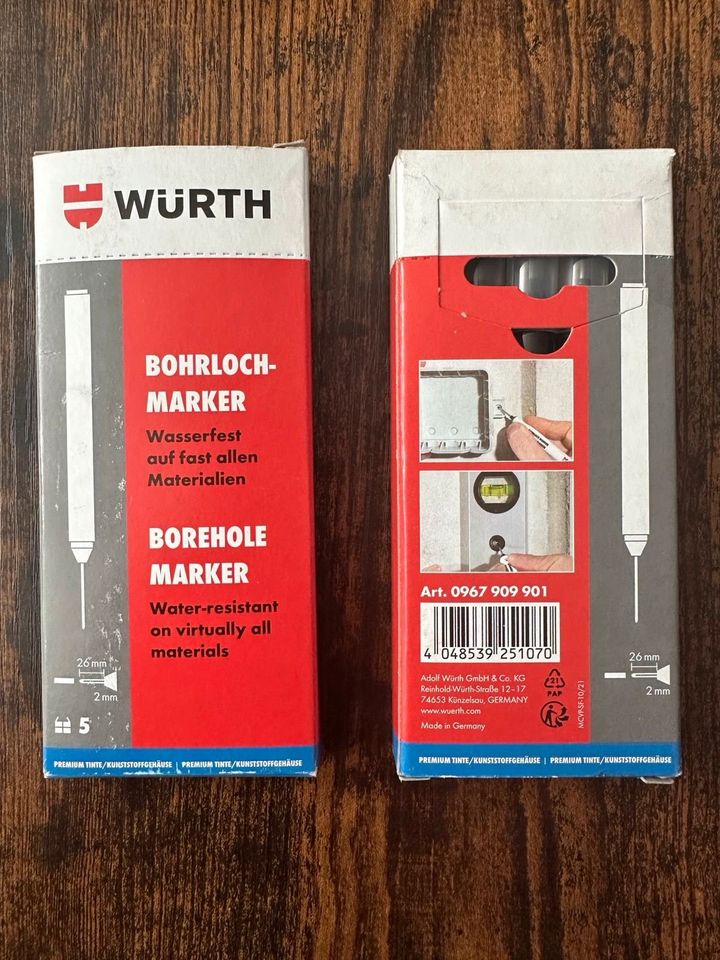 Würth Bohrloch-Marker - 0967909901 5 Stück pro Schachtel in Straubing